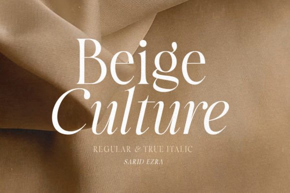 Beige Culture Font Review