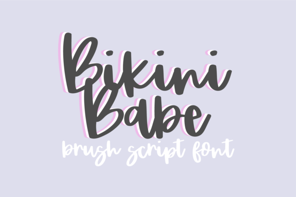 Bikini Babe Font: Whimsical Script for Editorial Design