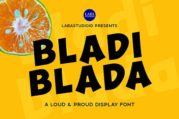 Bladiblada Font for Modern Branding