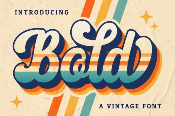 Bold Script Font for Vintage Design