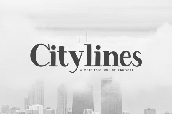 Citylines: A Modern Serif Typeface for Bold Branding