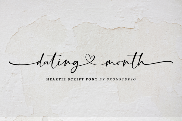 Dating Month Font for Romantic Campaigns