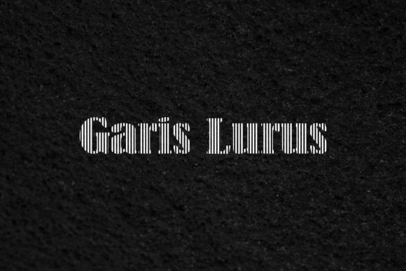 Garis Lurus Font for Elegant Design