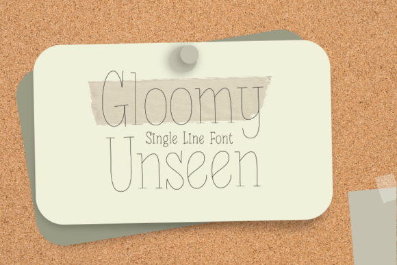 Gloomy Unseen Font for Creative Campaigns