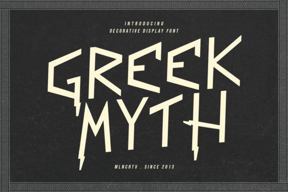 Greek Myth Font for Business
