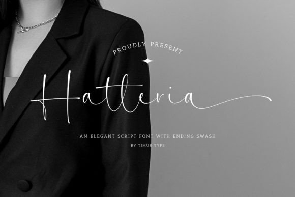 Hatteria Font: Elegant Script for Editorial Design