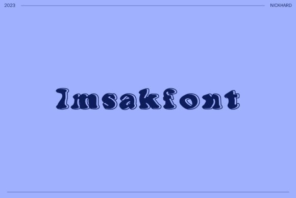 Imsakfont: A Modern Script for Creative Makers