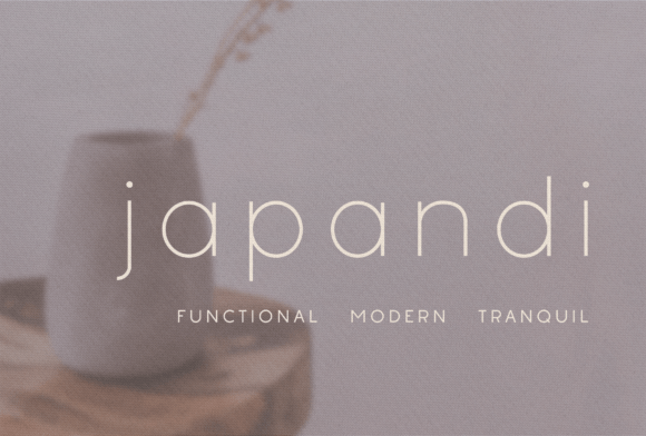 Japandi Font for Modern Web Design