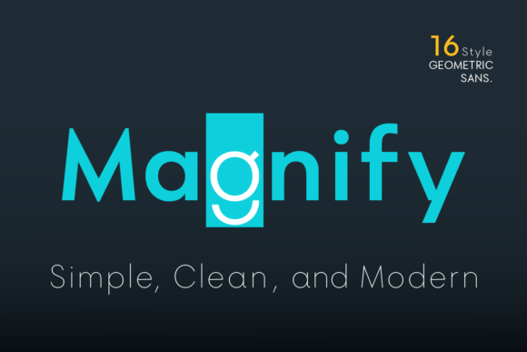 Magnify Font: A Modern Typeface for Editorial Design