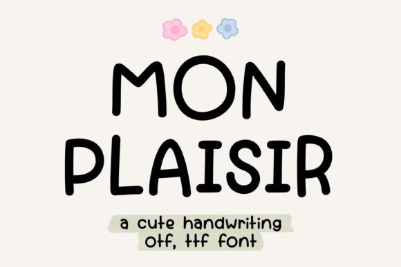 Mon Plaisir Font for Creative Projects