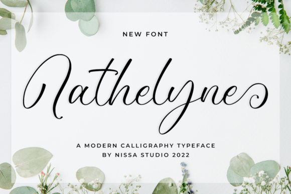 Nathelyne: An Elegant Script Font for Editorial Design