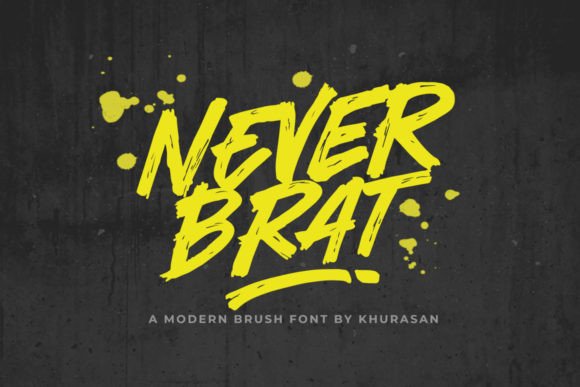 Never Brat Font for Creative Brands