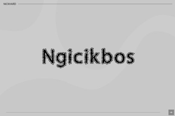 Ngicikbos Font Review: A Quirky Freebie for Bold Designs