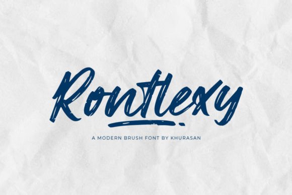 Rontlexy Font: Modern Brush for Editorial Design