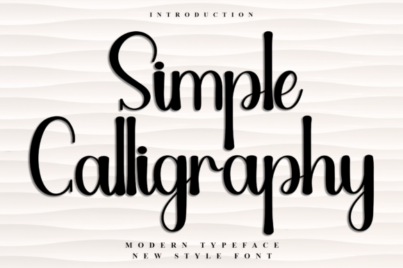 Simple Calligraphy Font for Festive Campaigns