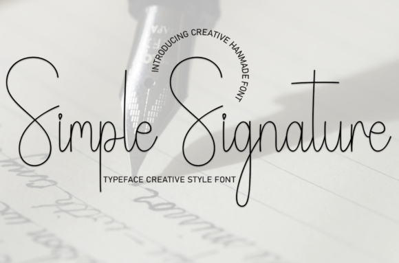 Simple Signature Font for Modern Web Design