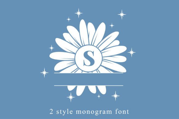 Sparkling Daisy Monogram Font