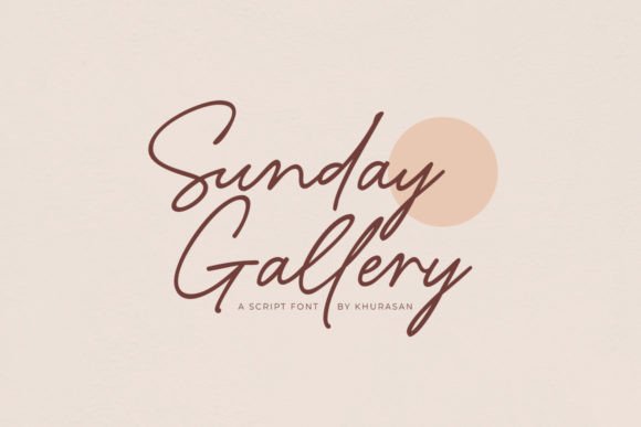 Sunday Gallery Font for Creative Projects