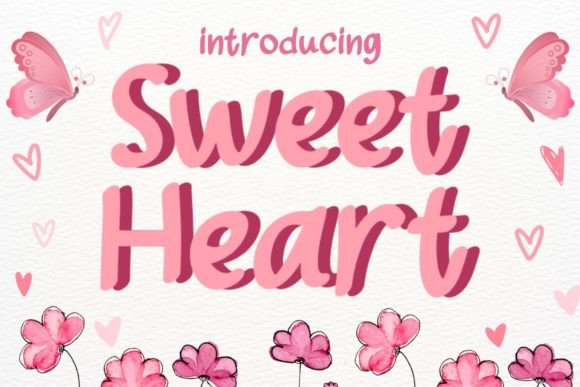 Sweet Heart Font for Romantic Design