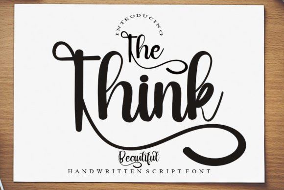 The Think: A Timeless Script Handwritten Font for Editorial Design