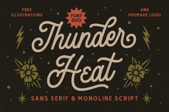 Thunder Heat Duo Font for Bold Campaigns