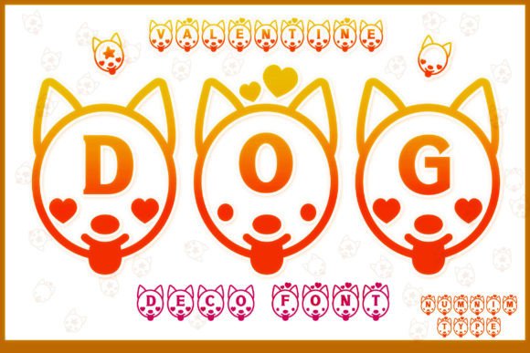Valentine Dog Font for Creative Campaigns