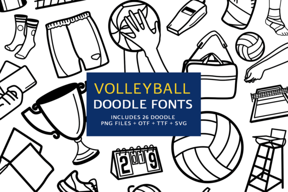 Volleyball Doodle Font