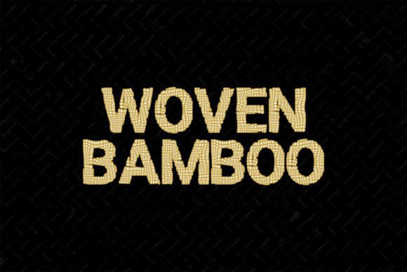 Woven Bamboo Font